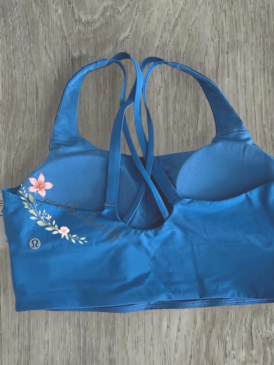 lululemon athletica Other - Lululemon Evolve Energy Longline Bra POOL PARTY Blue Medium Support B-D NWT